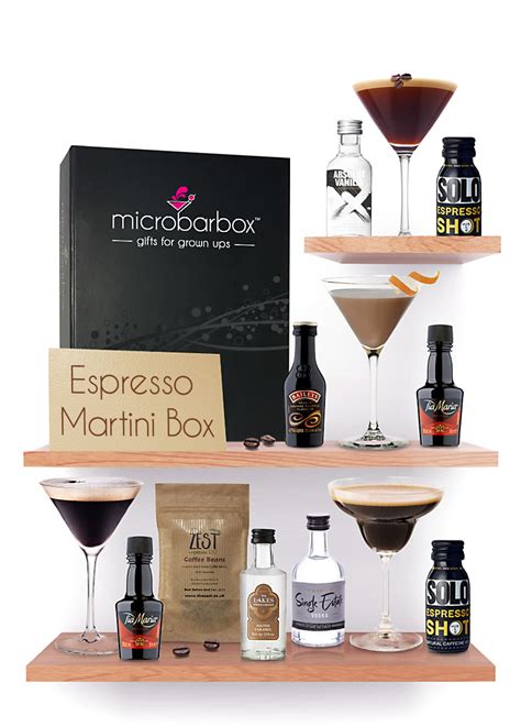 espresso martini kit with glass